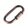 thumbnail image 1 of Unique Bargains 5mm Forme Ovale Lien Rapide Vis Connecteur de Chaîne Rouge Bronze 6 Pack, 1 of 5