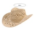 thumbnail image 5 of UDIYO Cowboy Hat Hollow Out Curled Edge Wide Brim,Men & Women's Summer Sun Hat Fishing Hat, 5 of 6