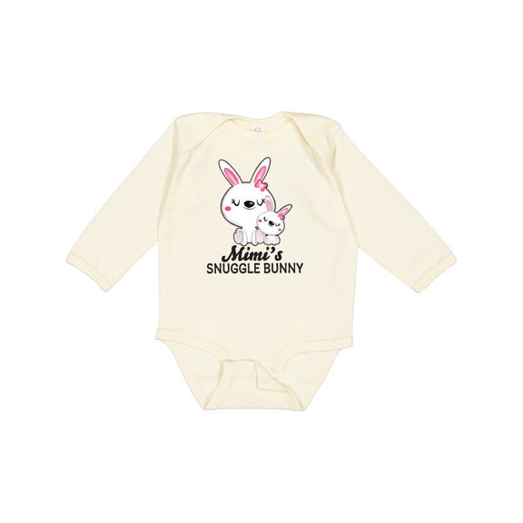 Inktastic Mimis Snuggle Bunny Easter Girls Long Sleeve Baby Bodysuit