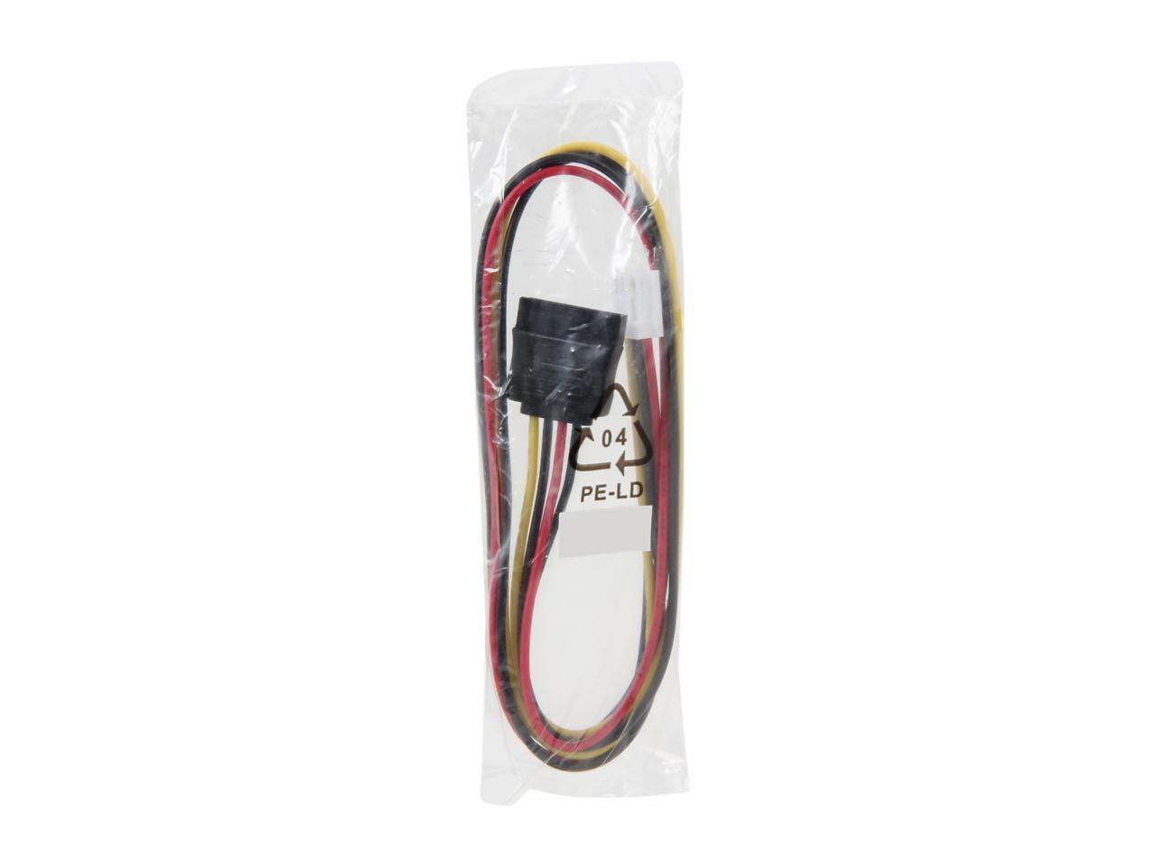BYTECC SATA-FDD-20 1.66 ft. SATA Power 15pin To FDD Power 4pin Cable Female to Female