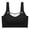 Black, variant on Npasoilc Seamless Supportive Wireless Bra for Women Push Up Bralette Bras Solid Color Mesh Sports Bra