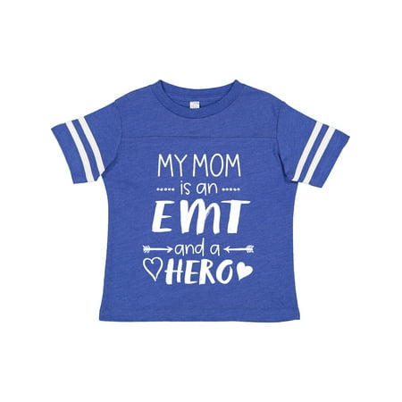 

Inktastic My Mom is an EMT and a Hero Gift Toddler Boy or Toddler Girl T-Shirt