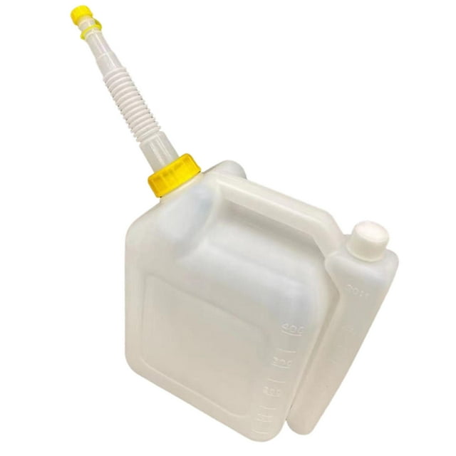 Jarra medidora de aceite, dispensador de aceites para automóviles, a prueba de fugas con tapa, botella medidora de aceite con boquilla para vehículos. 4L