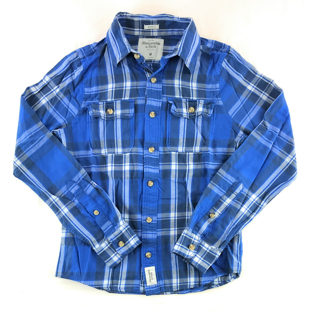 Abercrombie & Fitch - Abercrombie & Fitch Mens Flannel Long Sleeve ...