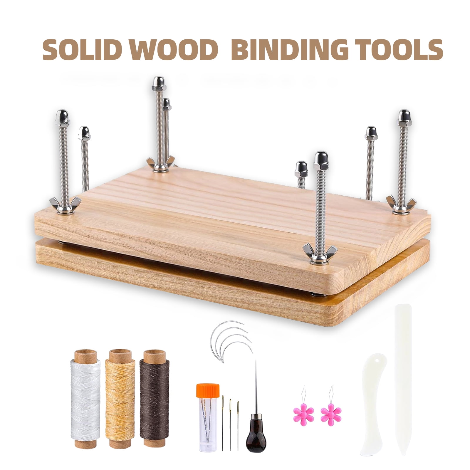 COOLHOOD Book Press and Hand Sewing Tool, Professional Bookbinding Tool for Handmade Books, Bookbinding Flower Craft Pressing