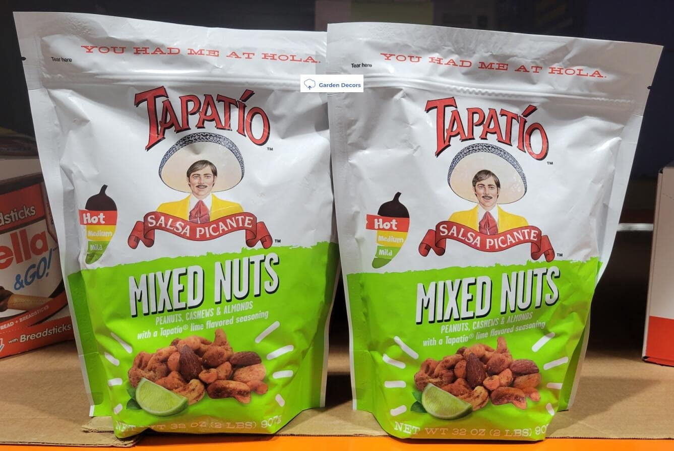 Tapatio Salsa Picante Mixed Nuts with a Tapatio lime flavored seasoning
