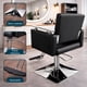 thumbnail image 3 of Sillon Silla Barberia Estetica Cuadrada 360° Moderna Negra Nanofort, 3 of 6