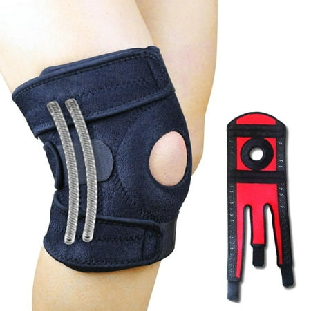 

ADVEN Breathable Knee Pads with Side Stabilizers Support-Cares ACL LCL MCL Meniscus Tear Arthritis Tendonitis Knee Braces for Outdoor Cycling