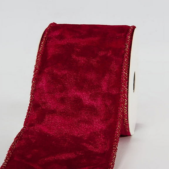 ERDOUY 10Yards Christmas Burlap Ribbon Rolls Wrapping Ribbon Xmas Decorative Ribbon for Wreath Bow Gift Decor,A15