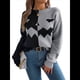 thumbnail image 3 of Suéteres de Halloween para Mujer, Divertidos Jerseys de Punto de Larga, Lindas Camisetas de Cuello Redondo con Fantasmas, Conjuntos de Otoño. Gris S, 3 of 10