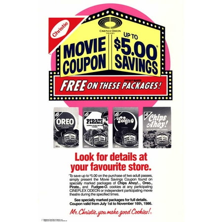 Cineplex odeon 2 for 1 coupon 2018