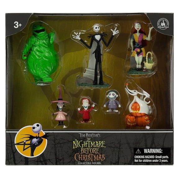 Disney Parks Nightmare Before Christmas Figure Cake Topper Playset NEW EDITION New with Box,nightmare before christmas cake topper,disney cake topper