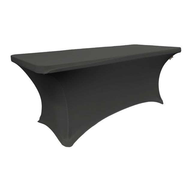 Mantel rectangular de licra LA Linen TCSpandex96x30x30_BlackX24