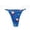 Blue, variant on Women's Panties Seamless Breathable Thongs For Women With Straps For Ladies Comfortable Microfiber Underwear White L