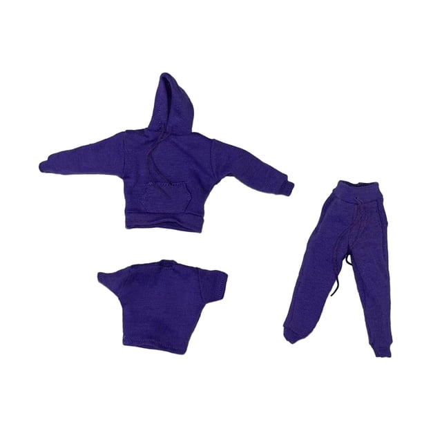 Figura A Escala 1/12, Ropa, Casa De Juegos, Escena Decorativa, Foto De Utilería, Mu?eca Con Capucha, Color Morado