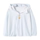 thumbnail image 1 of Penkiiy Kids UPF50 + Camisa de sol Chicas Fit Ropa de protección solar Sudadera atlética con capucha con agujeros en el pulgar 5 Años Blanco, 1 of 4