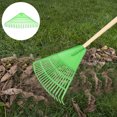 thumbnail image 4 of Shisuyan Garden Pine Needle Rake Portable Plastic Lawn Rake Garden Shrub Rake for Leaves, 4 of 8