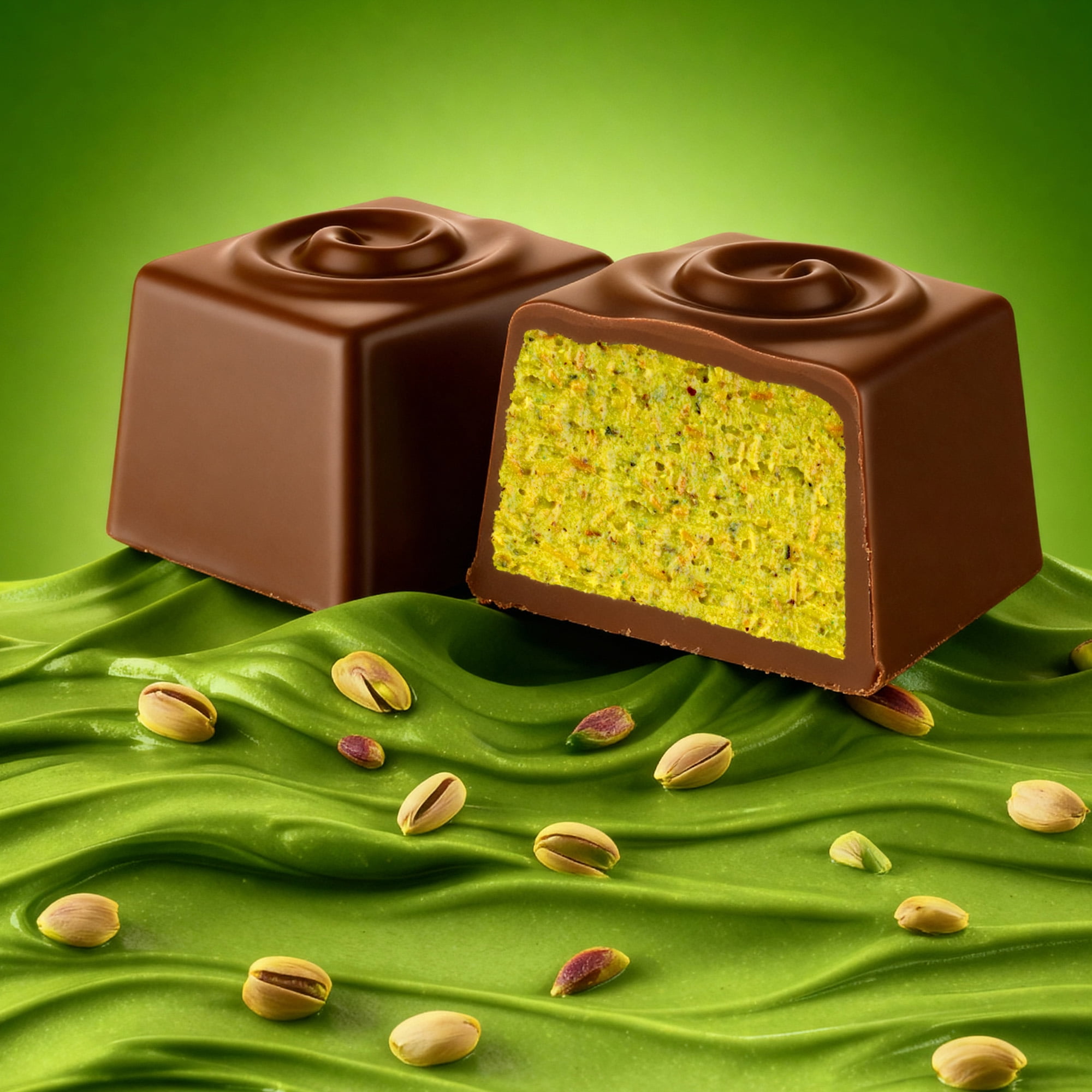 Dolcella - Dubai Milk Chocolate with Pistachio Butter & Crispy Kadayıf Gift Box 9.31 oz (264g)