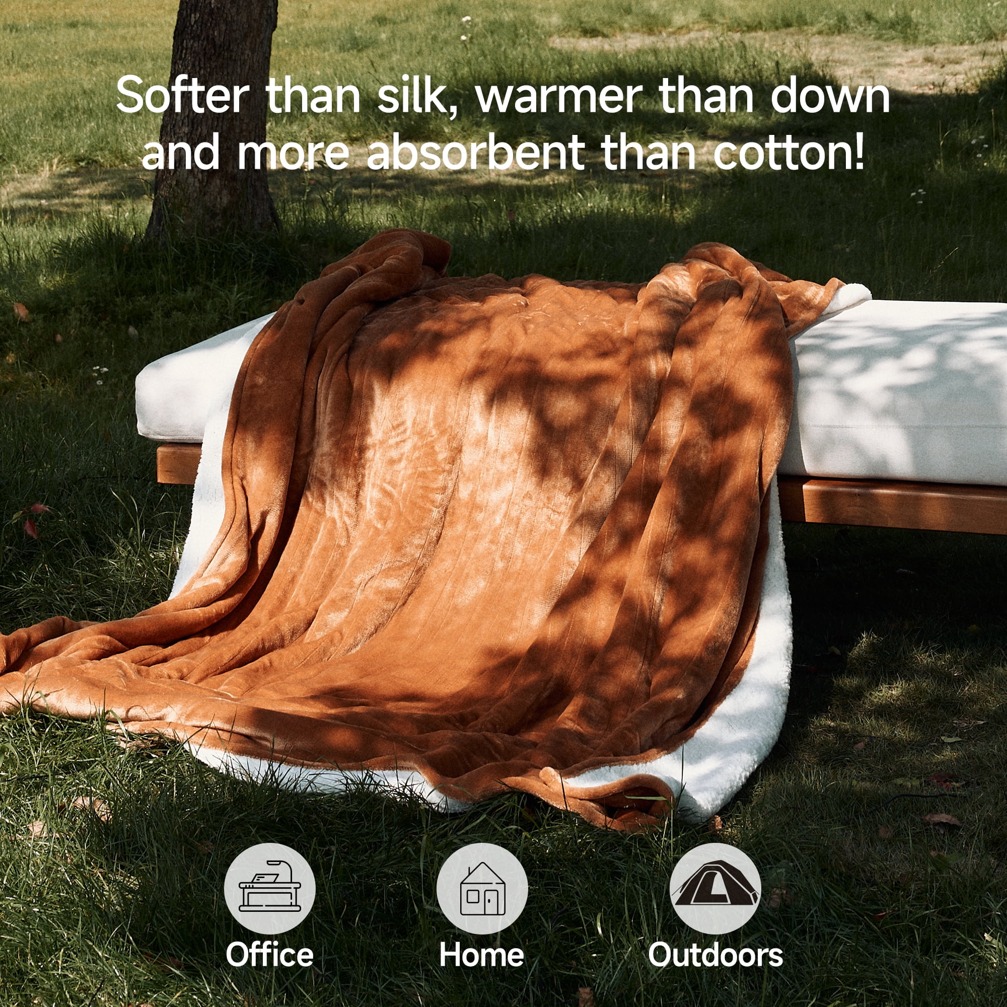 Heated Blanket 84"X90" Queen Size Electric Blanket with 6 Heating Level & 2-10 Hour Auto Off,Machine Washable -Biscuit