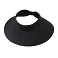thumbnail image 2 of Sombrero tejido para mujer, de ala ancha, transpirable, duradero, informal, portátil, para playa Negro, 2 of 9