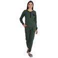 thumbnail image 5 of Inkmeso Womens Nightwear Pajamas Set Sleepwear Long Sleeve Top With Pant, 5 of 8