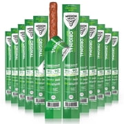 Mission Meats Beef Sticks – 100% Grass Fed & Pasture Raised, Sugar Free, Individually Wrapped Healthy Snacks, Whole 30 & Paleo, Original 1oz (12ct)