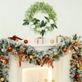 thumbnail image 1 of Seyotauo Christmas Day Door Hanging Window Decoration Rattan Wreath Party Atmosphere Scene Layout Small Pendant Handmade Wreath, 1 of 6