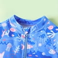 thumbnail image 4 of LAPAKIDS Toddler Baby Boy Bathing Suit 1-Piece Swimsuit Long Sleeve Zipper Rash Guard Swimwear 18-24 Months, 4 of 7