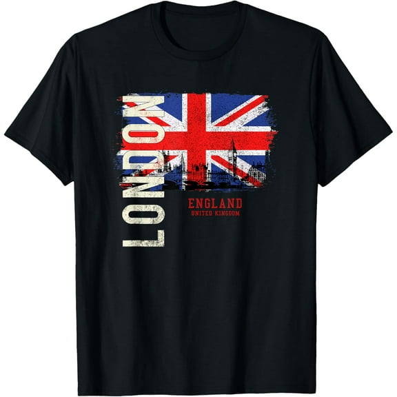 London England Great Britain Europe T-ShirtMen and women, Black T-shirt, size: Extra large