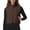 Coffee #37, variant on Cropped Fleece Vest Women Sleeveless Stand Collar Zip Up Sherpa Jacket Fall Winter Warm Coats Outerwear with Pockets, S
