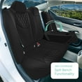 thumbnail image 4 of For Nissan Altima 2019-2023 FH Group Custom Fit Neoprene Car Seat Covers - Black Rear Bench, 4 of 5