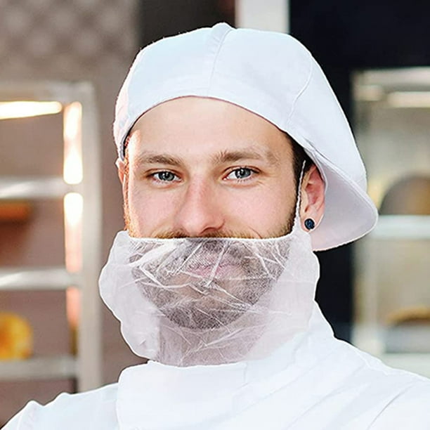 Honeycomb Bigote Protector Mesh Barba Protección Neta 100 PCS Dispable Nylon Elástica Transpirable Cómodo para Usar Peluquería