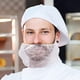 thumbnail image 1 of Honeycomb Bigote Protector Mesh Barba Protección Neta 100 PCS Dispable Nylon Elástica Transpirable Cómodo para Usar Peluquería, 1 of 9