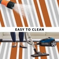 thumbnail image 5 of Burnt Orange Grey Stripe Outdoor Rug for Patio/Deck/Porch, Non-Slip Large Area Rug 6 x 9 Ft, Farmhouse Minimalist Striped Indoor Outdoor Rugs Washable Area Rugs, Reversible Camping Rug Carpet Runner, 5 of 8