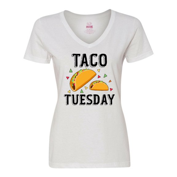Inktastic Taco Tuesday Women's V-Neck T-Shirt