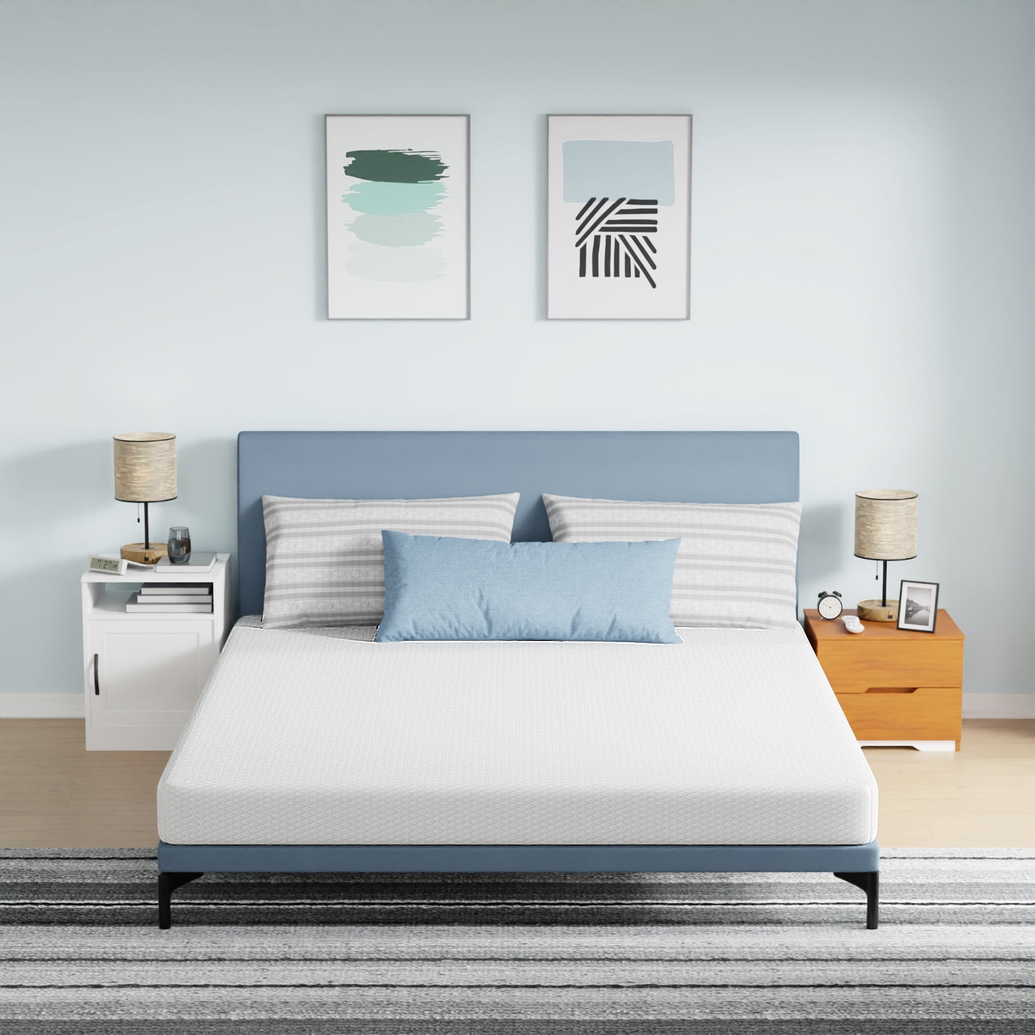 Dkelincs 6 inch Gel Memory Foam Mattress for Cool Sleep & Pressure Relief, Medium Firm Mattress in a Box, California King