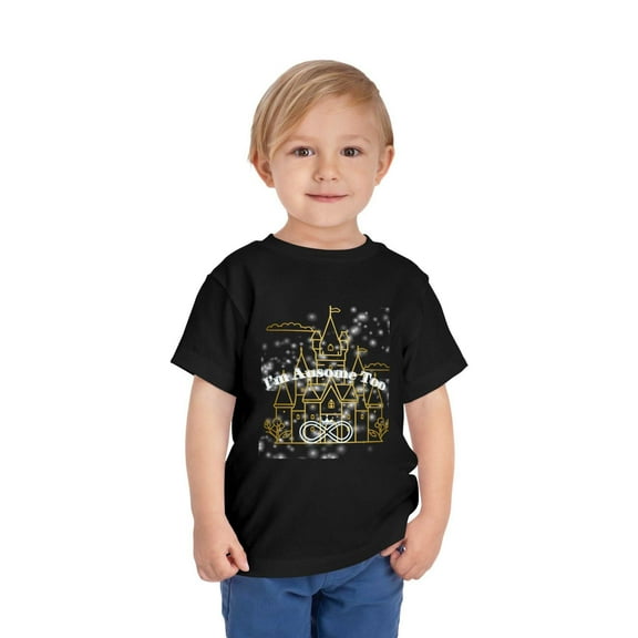 Autism Acceptance Shirts, I'm Ausome Too Design Toddler Kid's Size Short Sleeve T-Shirt