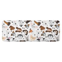 Dachshund Dog Boston Terrier Dog Kitchen Rug Mat,Kitchen Runner Rugs Non Skid Washable,Decorative Kitchen Floor Mats for Kitchen,Sink,Laundry,17"x47.2"