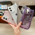 thumbnail image 5 of for iPhone 11 Case 6.1" Bling Glitter Sparkle Star Shiny Clear Transparent Cute Kawaii 3D Cat Ear Soft Silicone Shockproof Protective Arc Edge Aesthetic Cover for Women (Black), 5 of 12