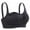 Black, variant on Womens Sleeping Nursing Bra Wirefree Breastfeeding Maternity Bralette