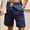 Navy Plain Shorts, variant on Men's Plain Shorts Drawstring Elastic Waist Shorts with Pockets Summer Casual Stylish Lounge Breathable Lightweight Shorts Army Green XXXL