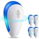thumbnail image 1 of Repelente de plagas ultrasónico, paquete de 4, repelente electrónico de plagas para interiores, repelente enchufable para control de plagas de mosquitos, arañas, ratas, hormigas, insectos y cucaracha, 1 of 5