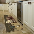 thumbnail image 2 of Ottomanson Non-Slip Rubberback Chef 2x5 Kitchen Runner Rug, 20" x 59", Multicolor, 2 of 8