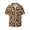 Cute Small Farm Birds, variant on Cute Sloth on Floral Tree Print Men's Wrinkle Free Untucked Cuban Shirt Business Casual Button Down Shirts Short Sleeve Shirt