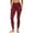 Wine, variant on VEKDONE 2 Pack Sports Leggings for Women High Waisted Tummy Control Tight Yoga Pants with Inner Pocket Stretch Plus Size Athletic Leggings