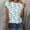 Floral Print, variant on EGNMCR T Shirts for Women Women's Summer Casual Crewneck Short Sleeve T-Shirts Floral Print Fit Basic Tops Tees Blouses