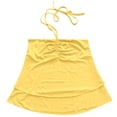 thumbnail image 6 of Tank Tops for Women,Style Neck Ruffled Camisole Peplum Tube Top Strapless Backless Summer Bandeau,Camisole Tops for Women,Yellow,XL, 6 of 6