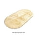 thumbnail image 4 of Matsuzay Mantas gruesas y peludas, cómodas alfombras para interiores, modernas, ovaladas, ligeras, para cabecera, para sala de estar, Decoración del hogar Amarillo claro 60*120cm, 4 of 6