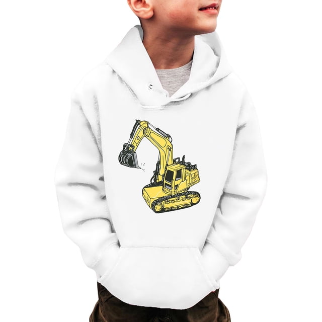 PMVFHDE Liquidation Chandail en Molleton à Col Rond pour Garçons, Chandails en Molleton à Manches Longues avec Capuche pour Petits Garçons et Filles, Pull d'Hiver Chaud pour Enfants, 3-14 Ans Blanc 120