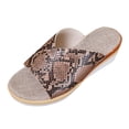 thumbnail image 1 of Bmisegm Women Sandals Fashion Simple Summer New Pattern Wedge Heel Comfortable Non Slip Large Shoes Sandals Women Summer Brown 7, 1 of 9
